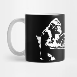 monkeys play chess Mug